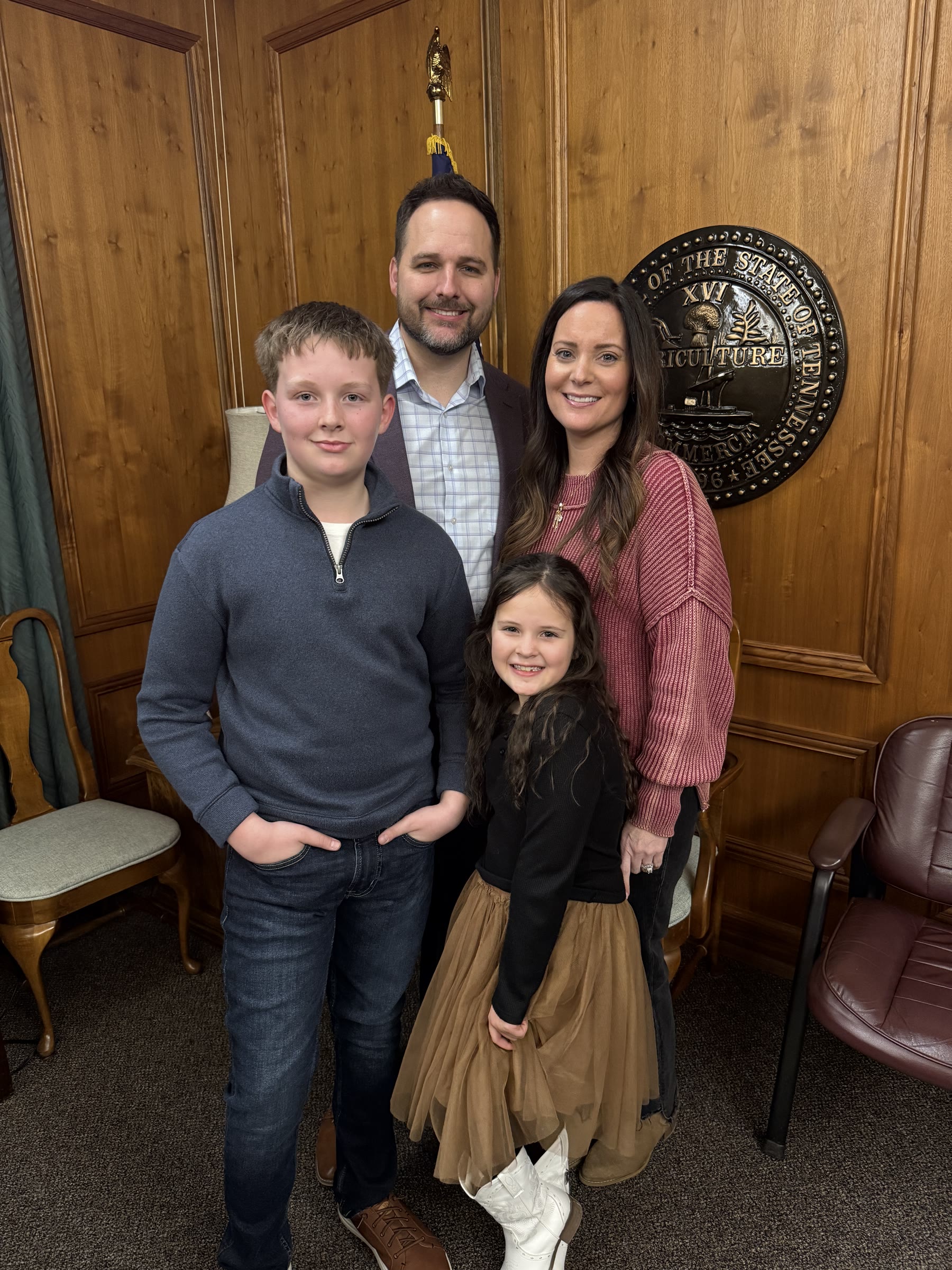 Luke and Melissa Eldridge with Jude and Jovi